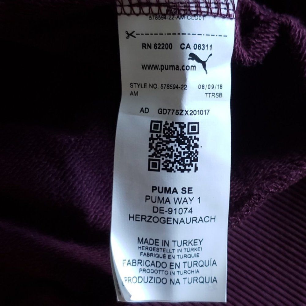 Puma Revolt Crop Hoodie Sheatshirt NWT - Picture 4 of 5